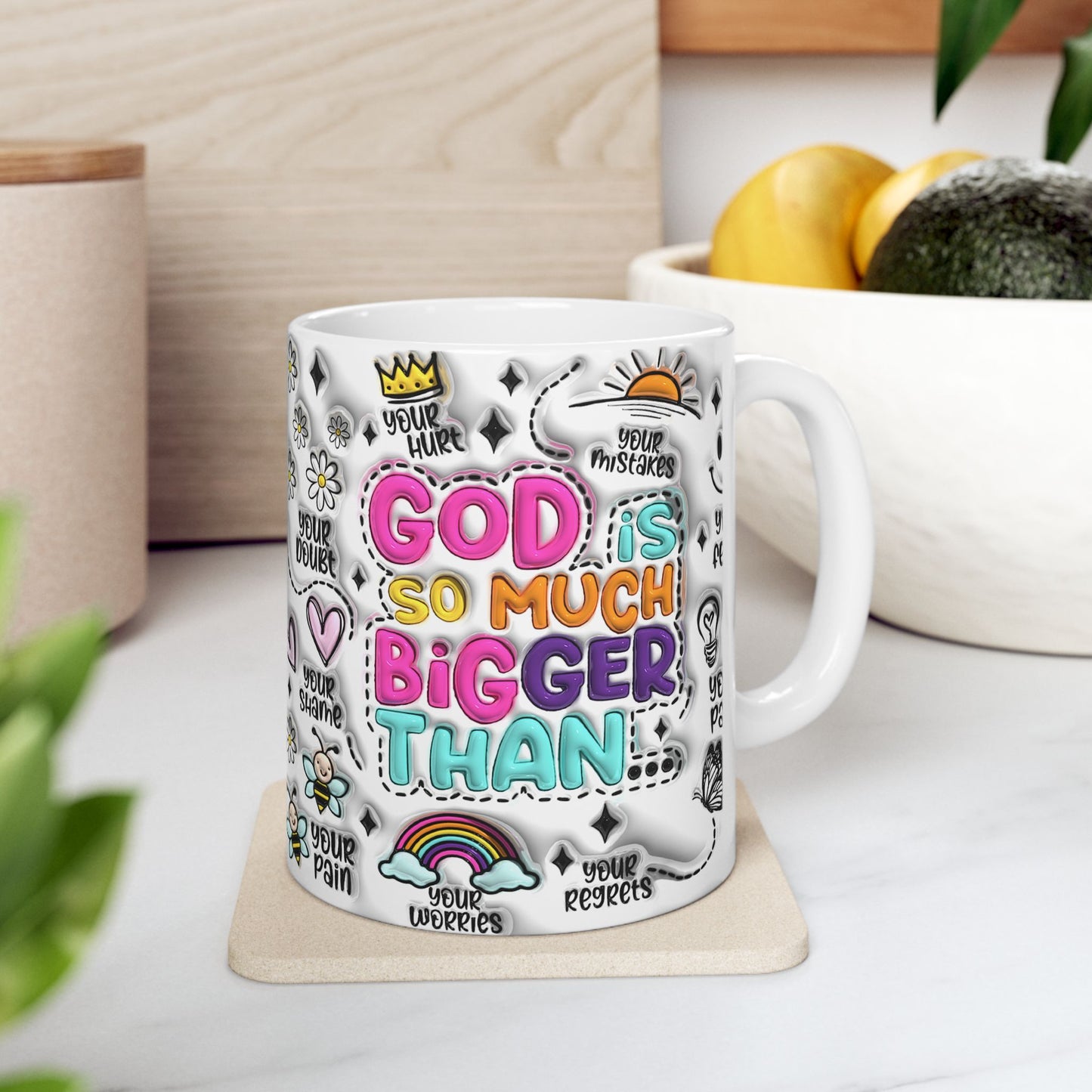 Inspirational Ceramic Mug - Perfect Gift for Motivation & Positivity