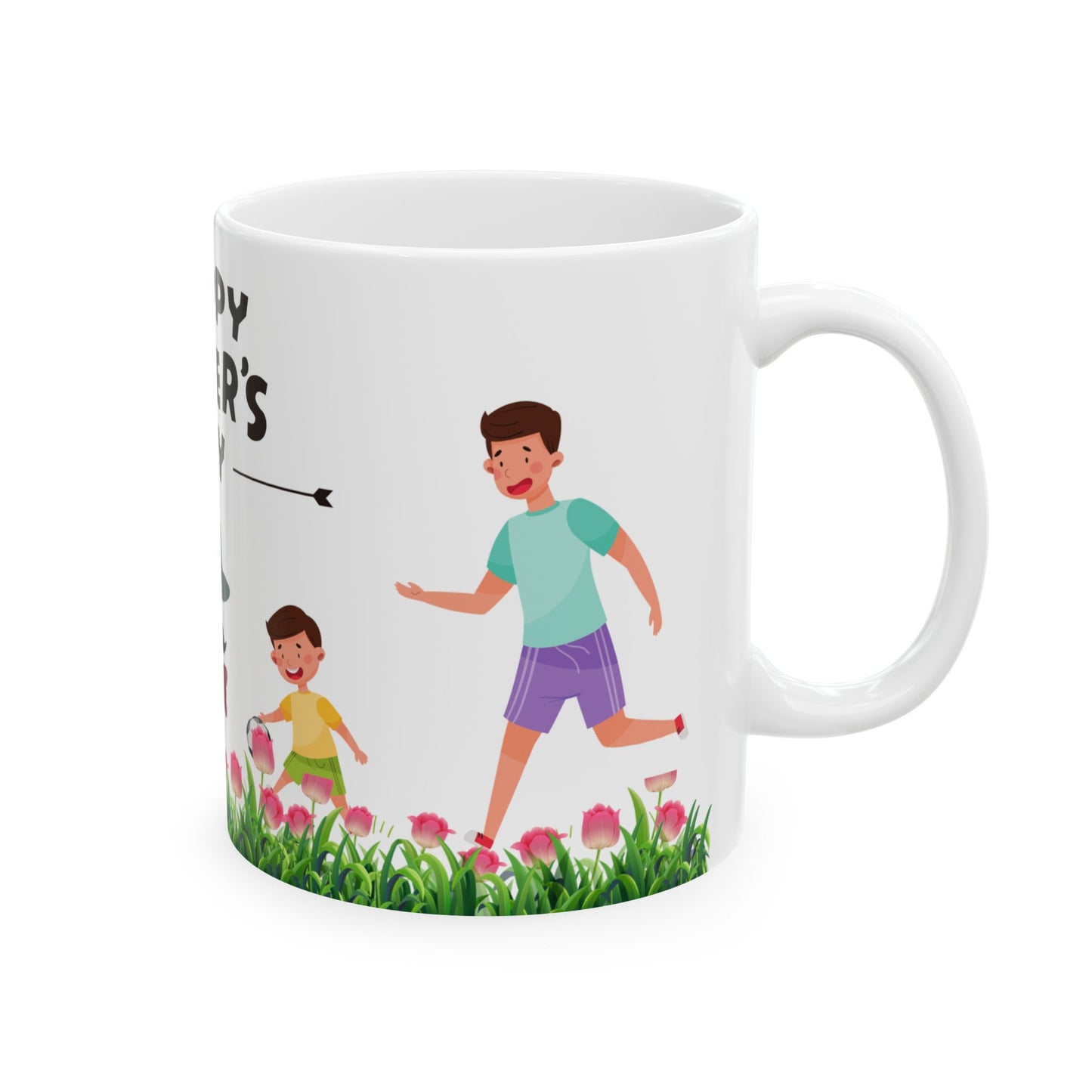 Happy Father's Day Ceramic Mug - Fun Dad Gift for Coffee & Tea Lovers