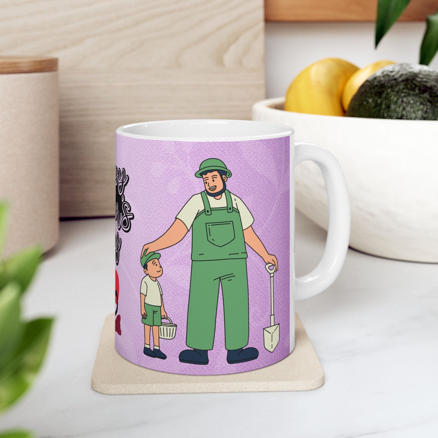 Happy Father's Day Ceramic Mug - Perfect Gift for Dads