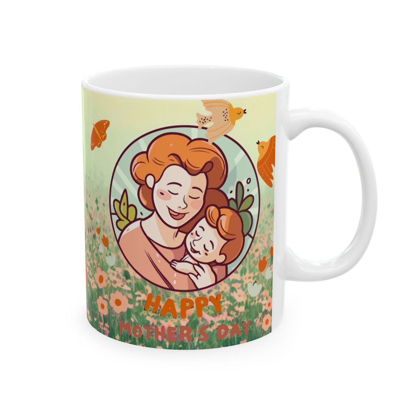 Whimsical Floral Ceramic Mug | Perfect for Spring Celebrations & Cozy Days