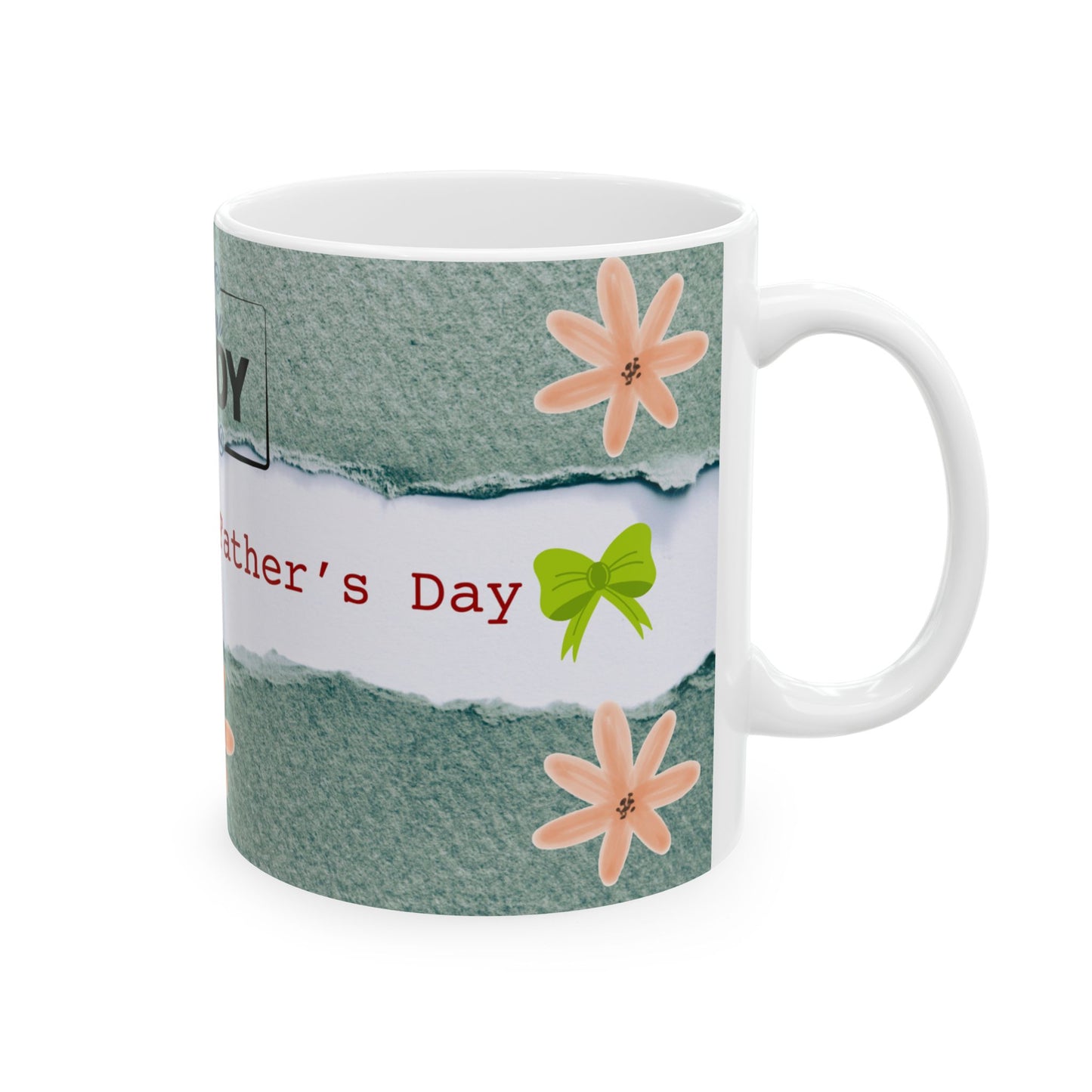 Personalized Father's Day Ceramic Mug - 'Love You Daddy' Design