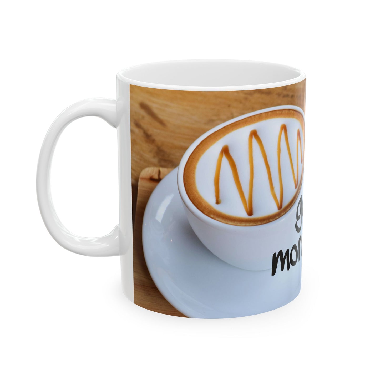 Good Morning Ceramic Mug - 11oz Coffee Cup for Daily Inspiration