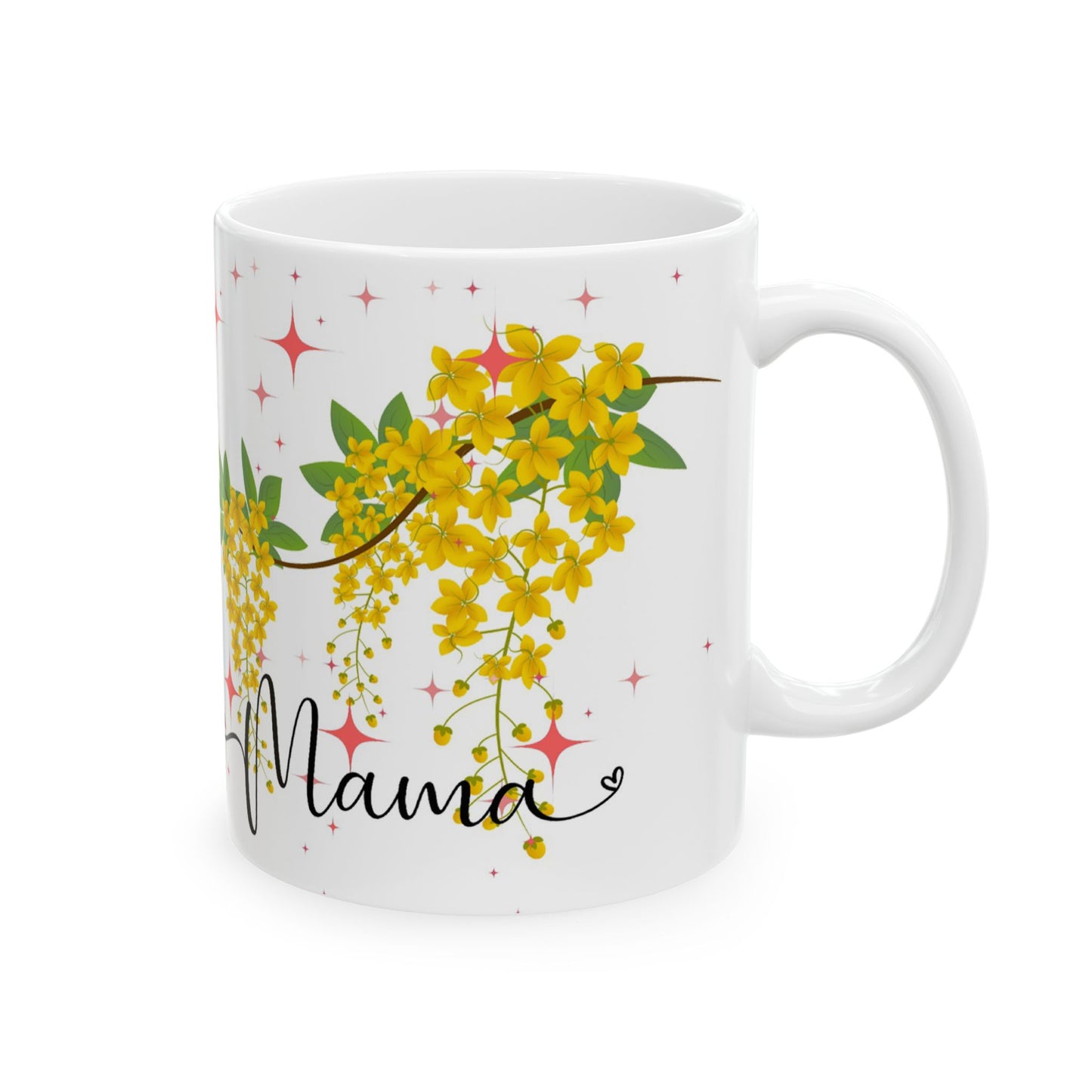 Floral Motherhood Ceramic Mug - Perfect Gift for Moms