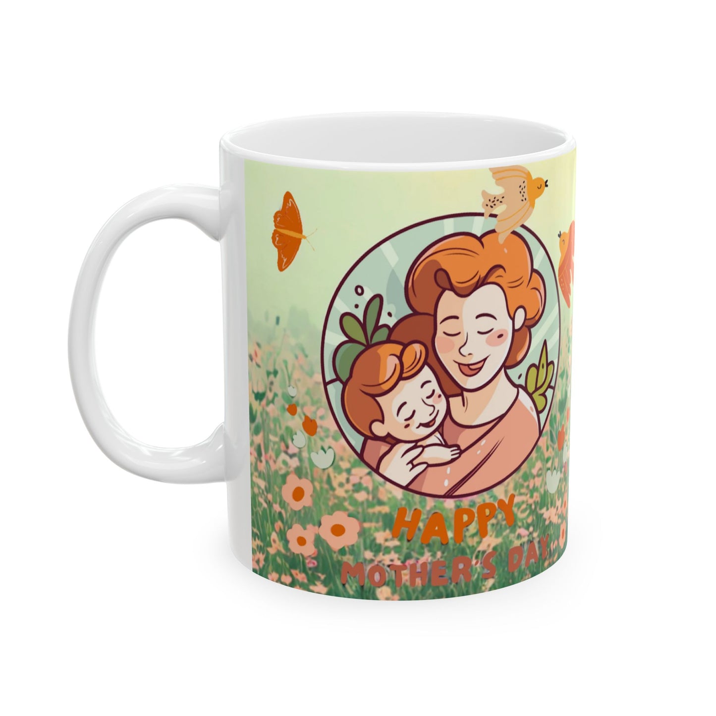 Whimsical Floral Ceramic Mug | Perfect for Spring Celebrations & Cozy Days