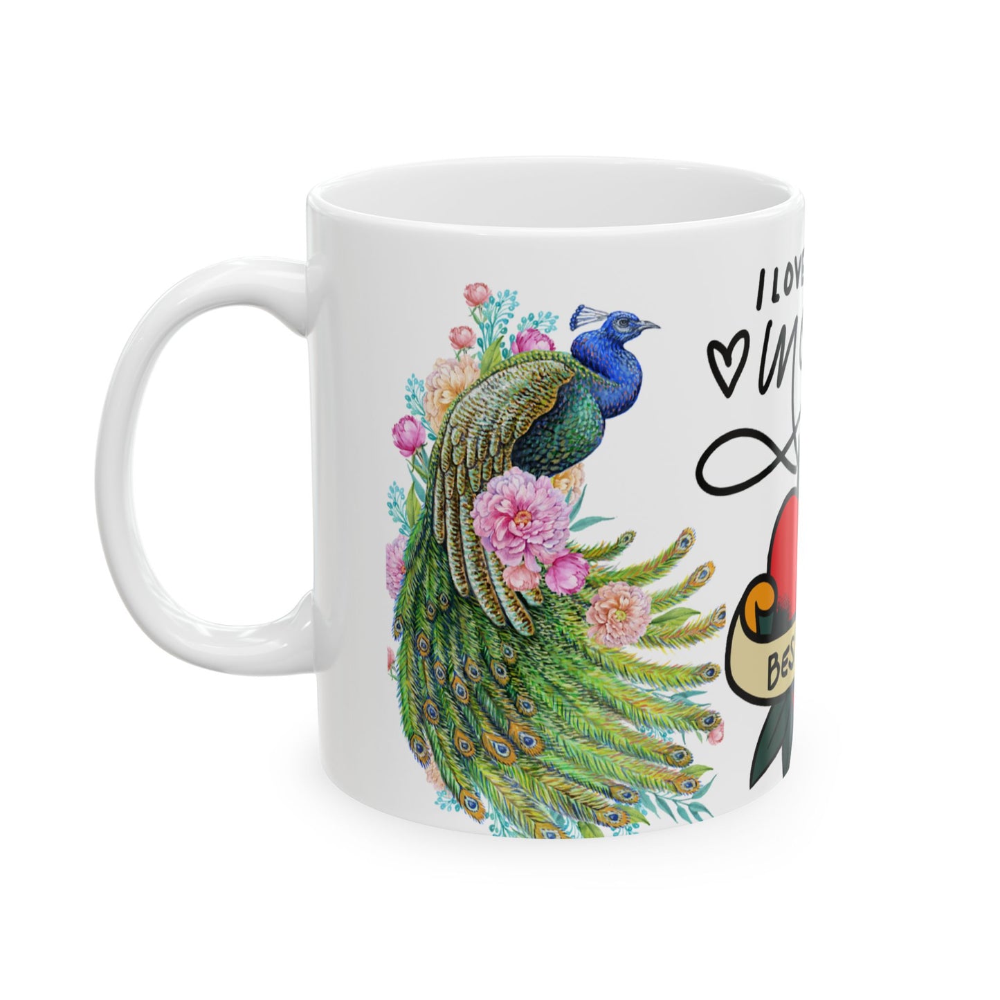 Best Mom Ceramic Coffee Mug | I Love You Mom | Perfect Gift for Mother’s Day
