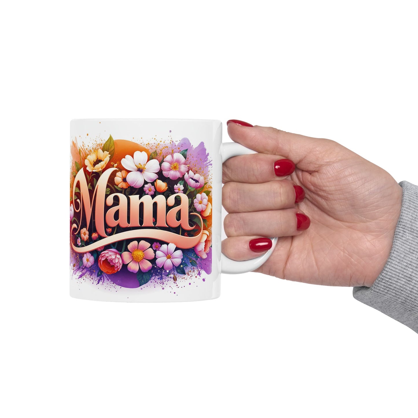 Floral Mama Ceramic Mug - Perfect Gift for Mother's Day