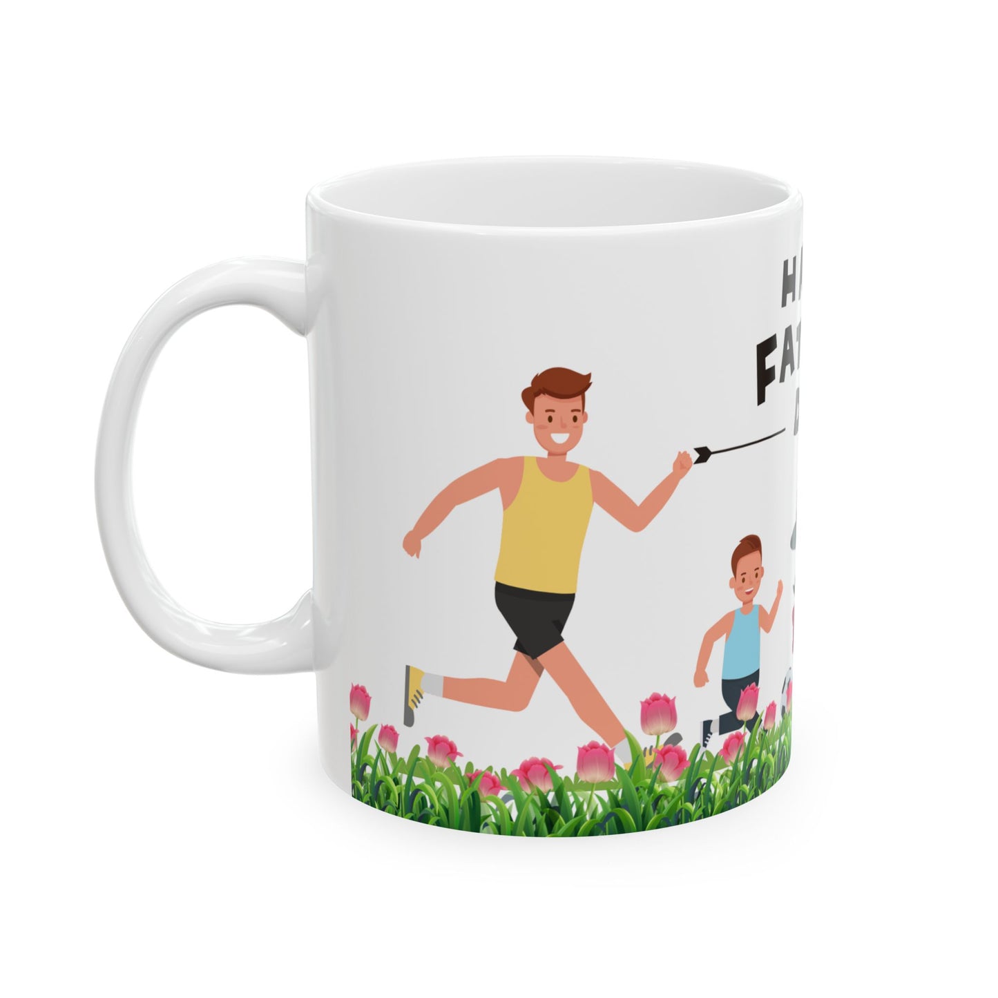 Happy Father's Day Ceramic Mug - Fun Dad Gift for Coffee & Tea Lovers