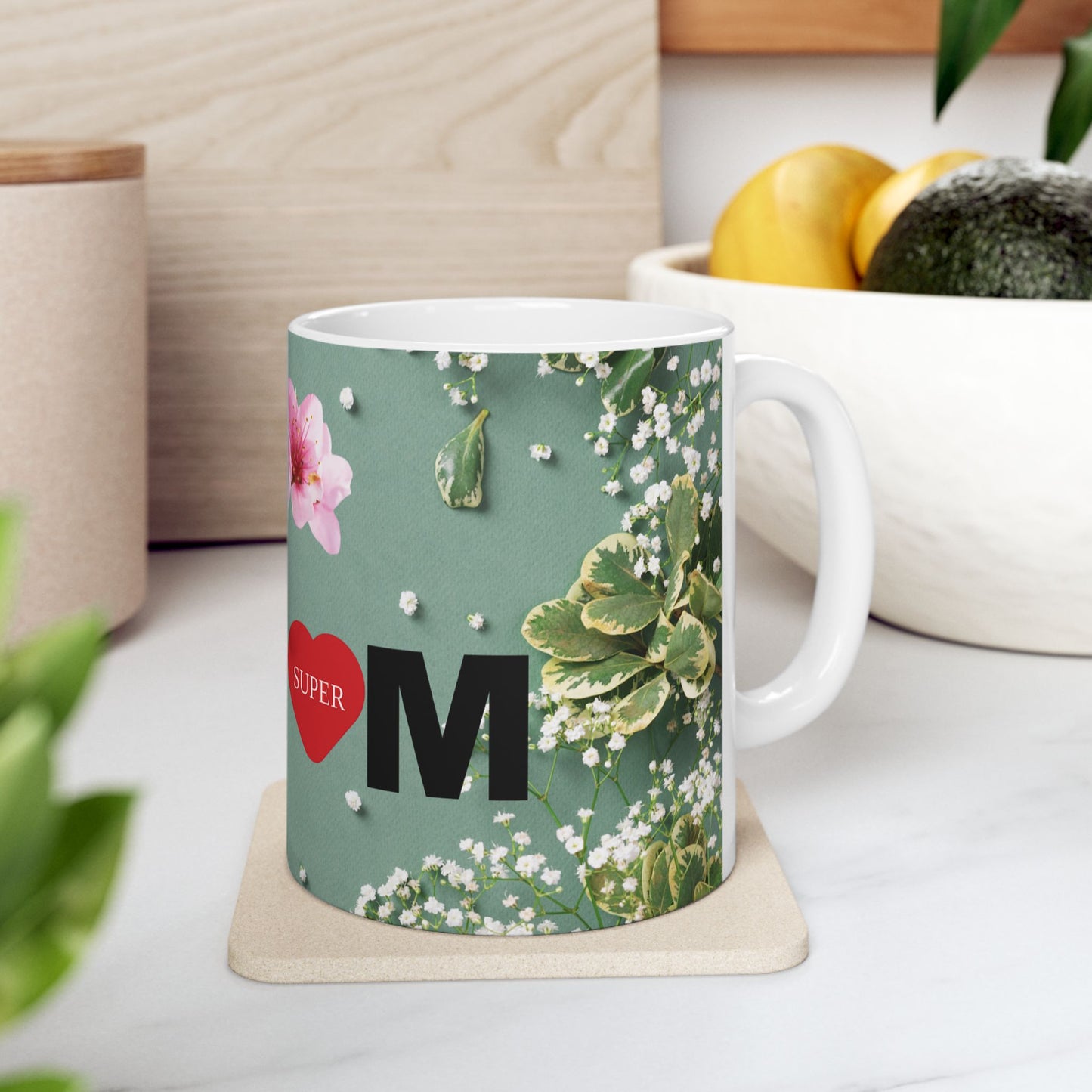 Super Mom Ceramic Mug - Perfect Gift for Mother's Day