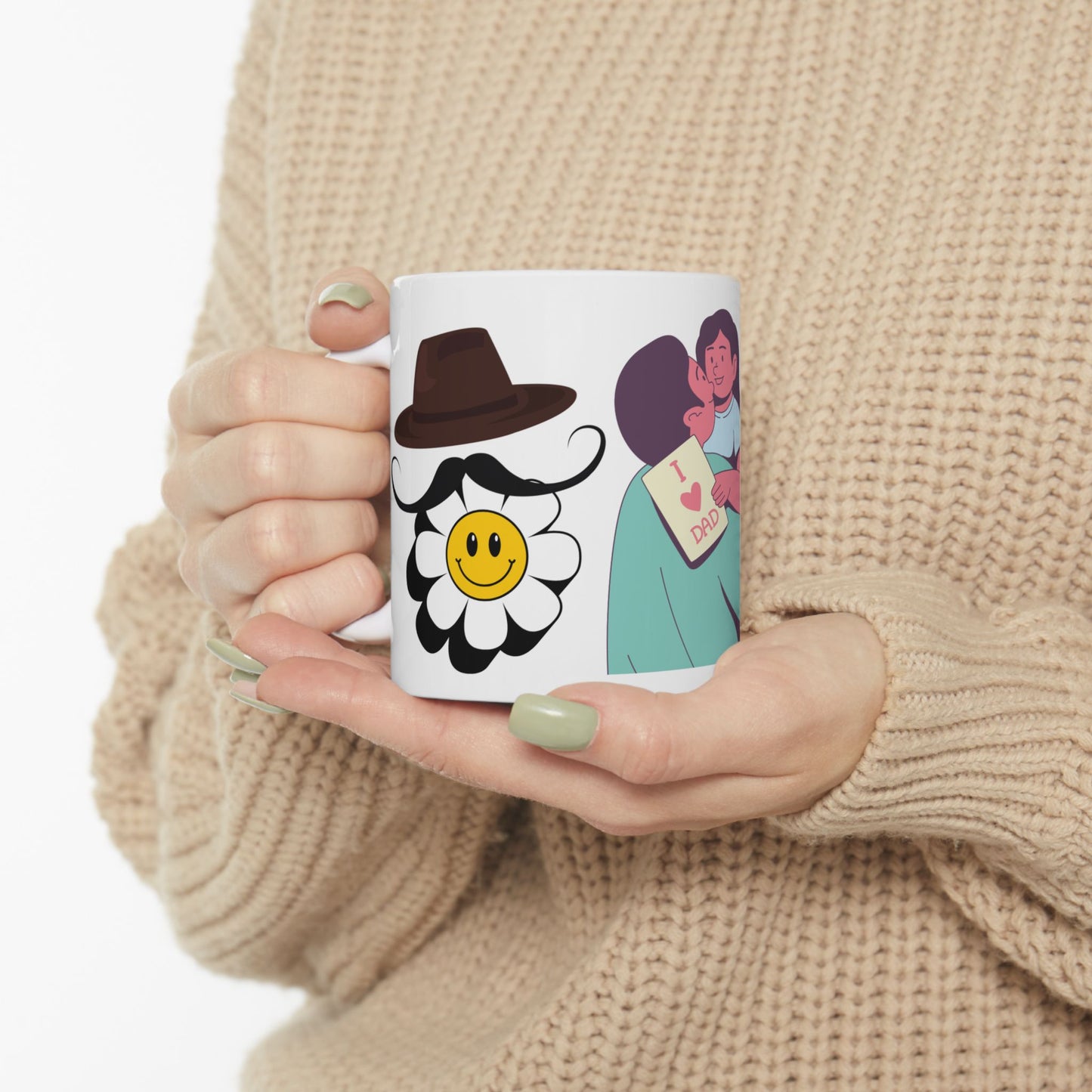 I Love Dad Ceramic Mug - Perfect Gift for Father's Day