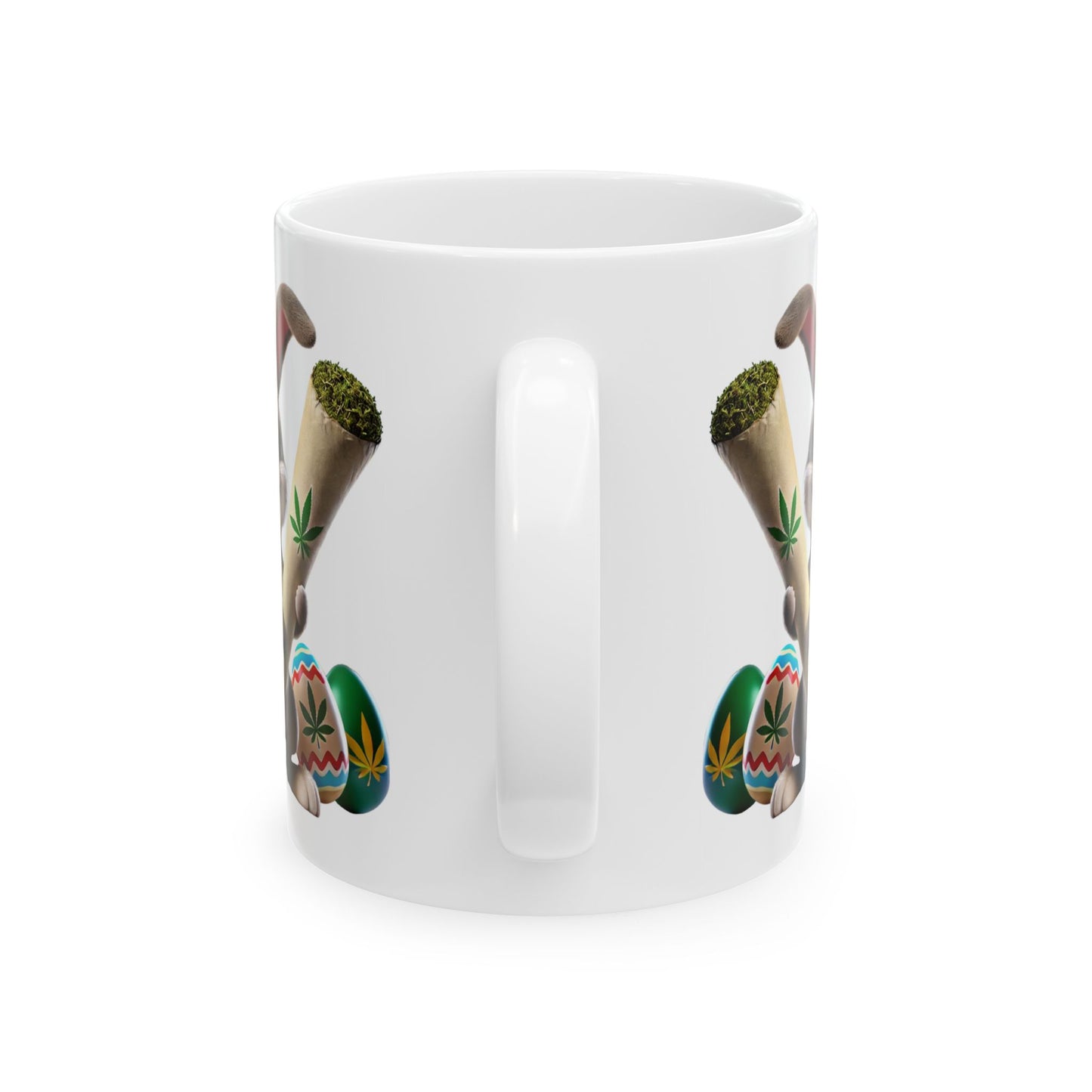 Funny Easter Ceramic Mug Perfect for Celebrating Spring with a Twist!