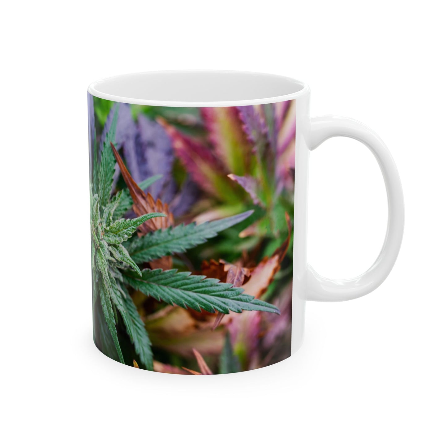 Cannabis Leaf Ceramic Mug - 11oz Perfect Gift for Cannabis Enthusiasts
