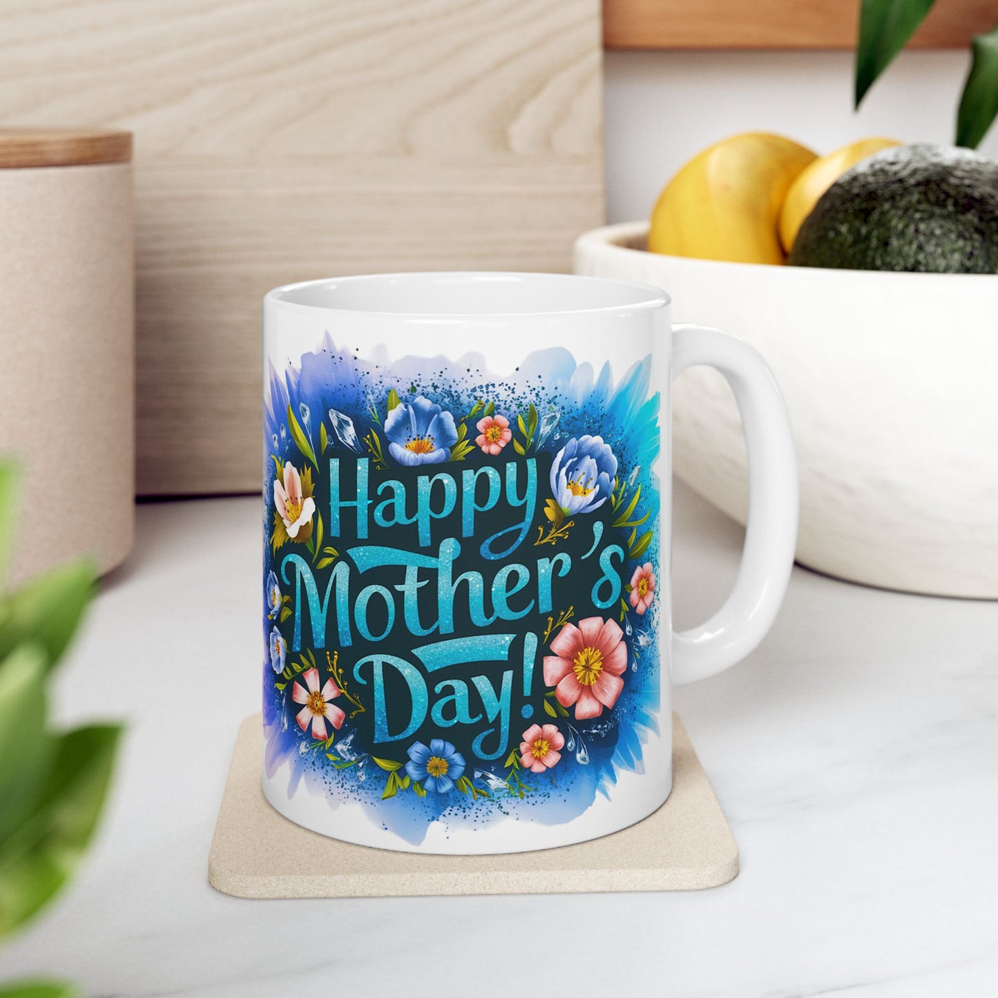 Copy of Happy Mother's Day Floral Ceramic Mug - 11oz