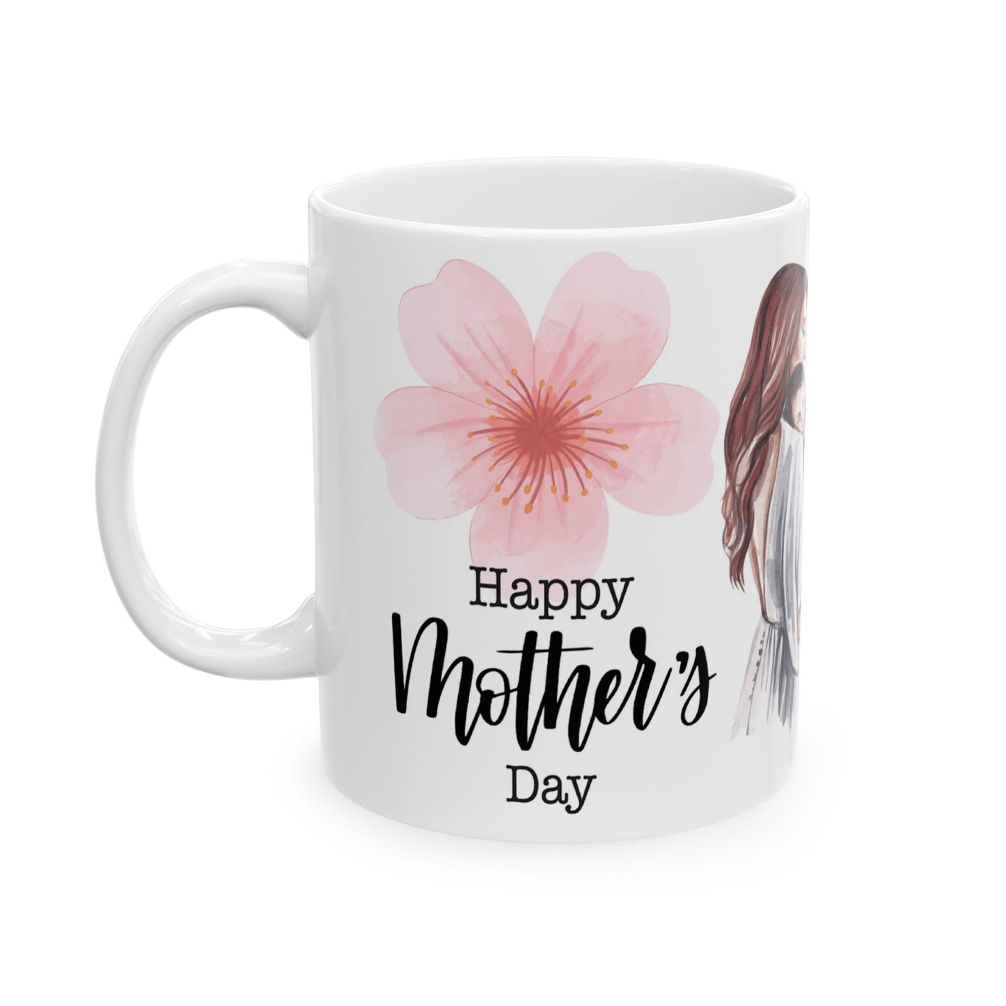 Floral Motherhood Ceramic Mug - Perfect Gift for Moms