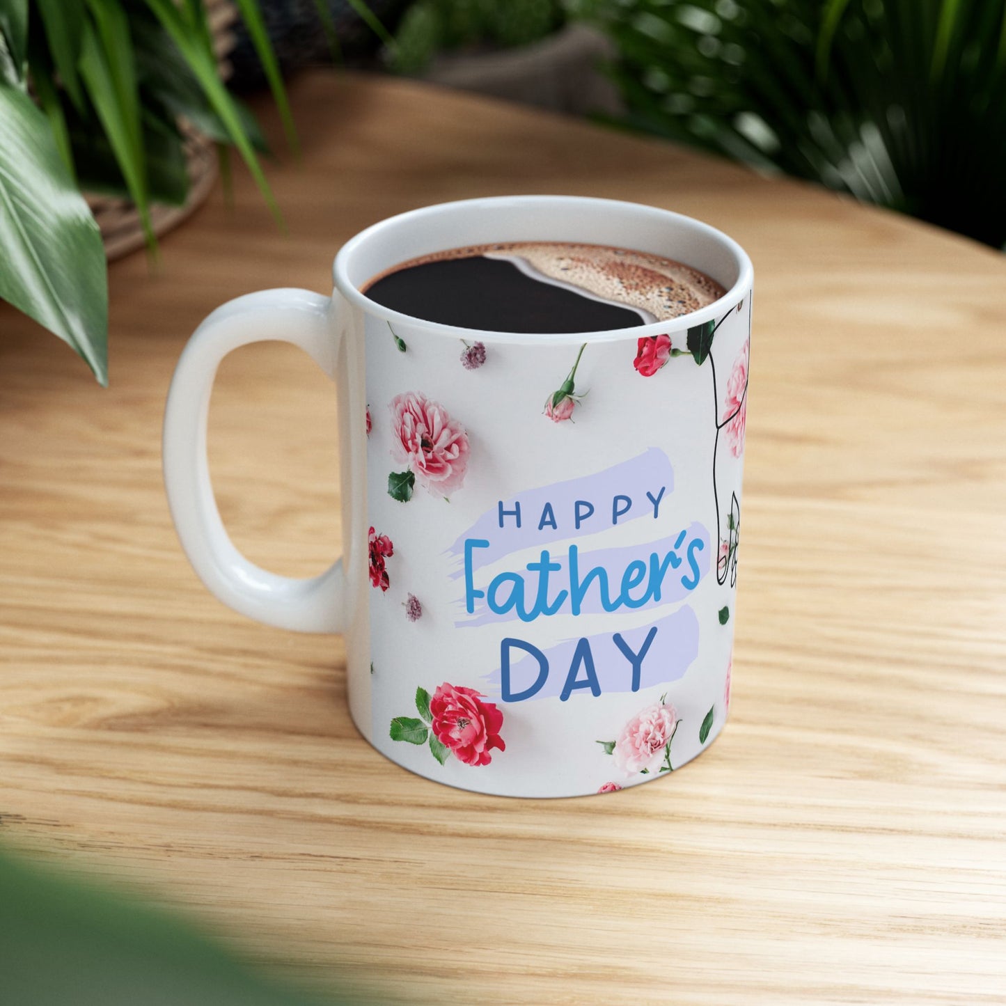 Floral Mother's Day Ceramic Mug - Perfect Gift for Mom