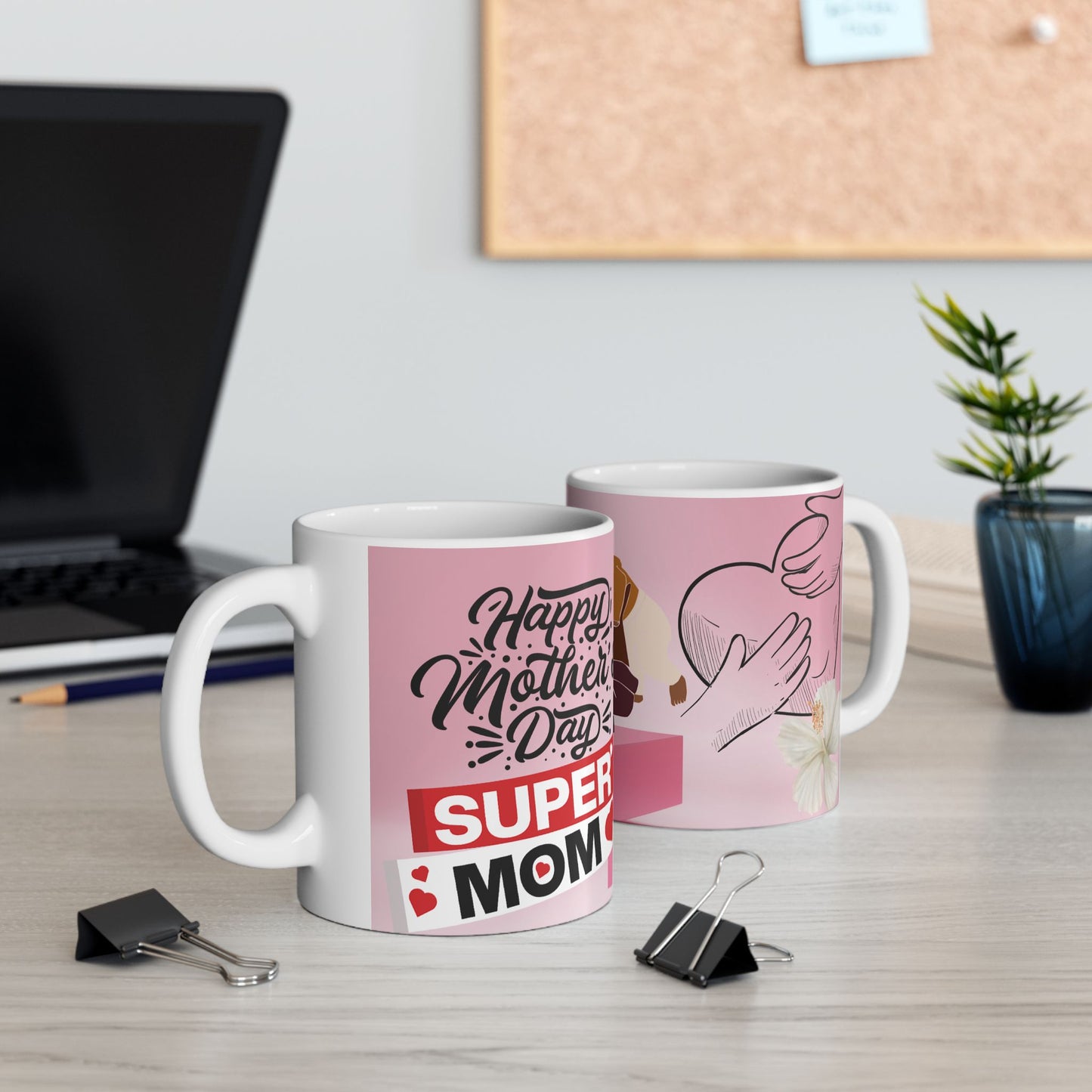 Mother's Day Ceramic Mug - 11oz Heartwarming Gift for Moms