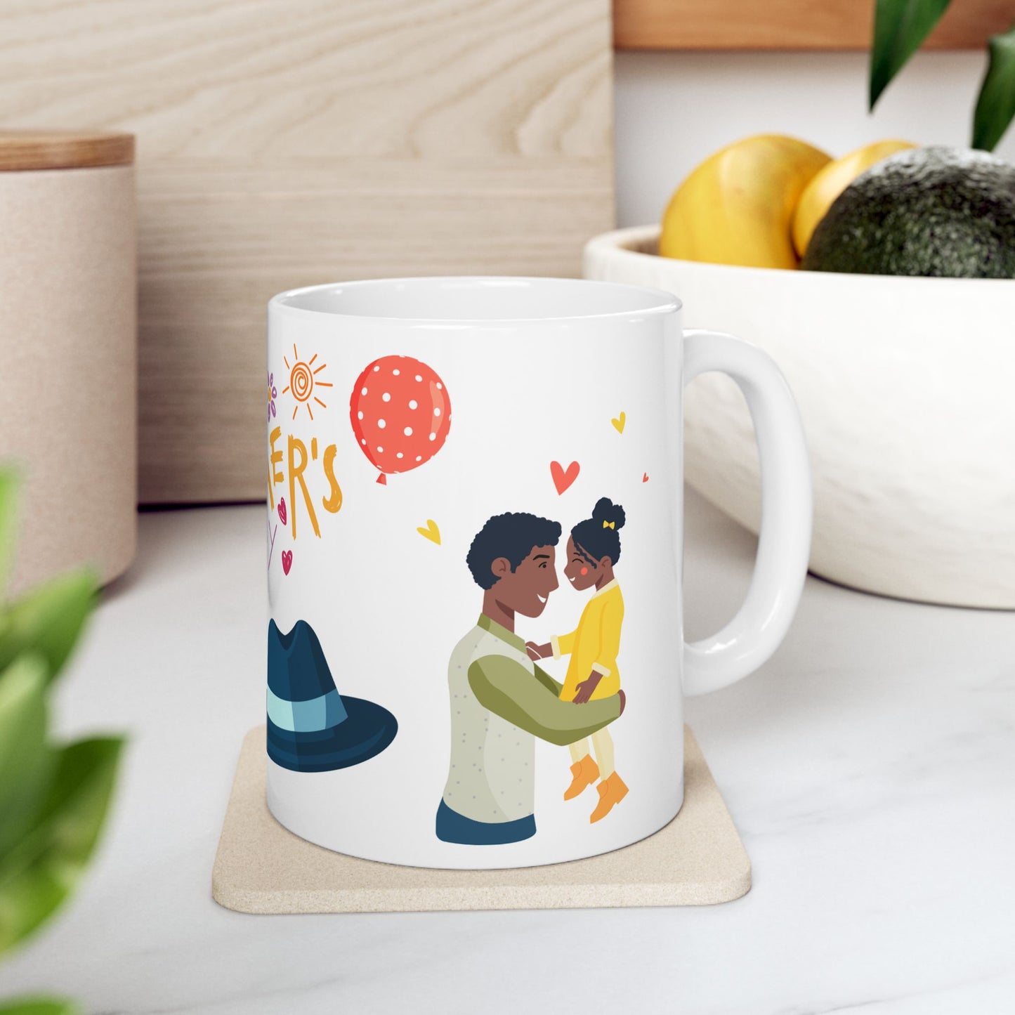 Happy Father's Day Ceramic Mug - Perfect Gift for Dad