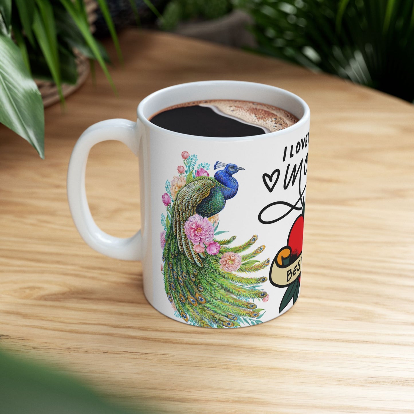Best Mom Ceramic Coffee Mug | I Love You Mom | Perfect Gift for Mother’s Day