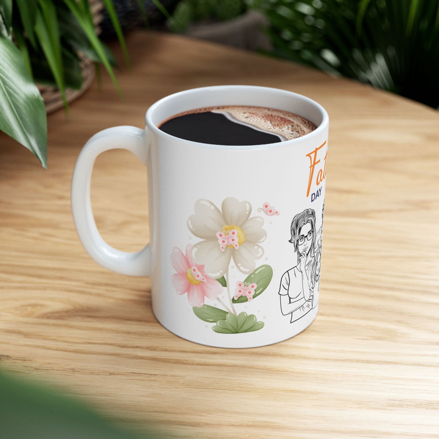 Happy Father's Day Ceramic Mug - Perfect Gift for Dads