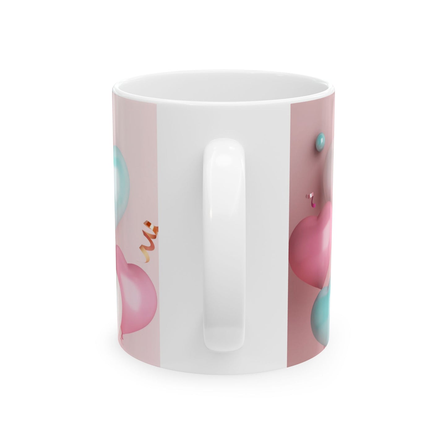 Happy Mother's Day Ceramic Mug - Fun Balloon Design for Moms