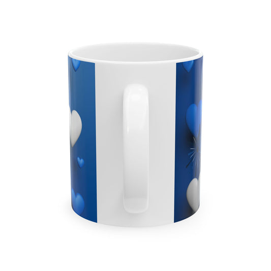 Happy Father's Day Ceramic Mug with Heart Design