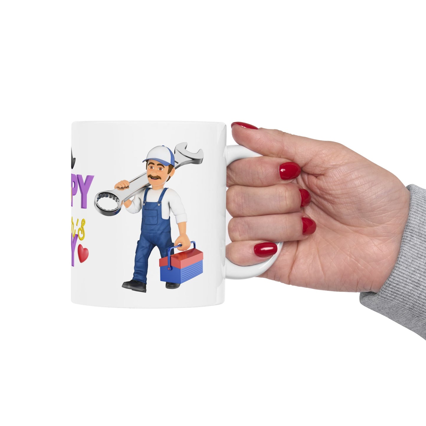 Happy Father's Day Ceramic Mug - Perfect Gift for Dads
