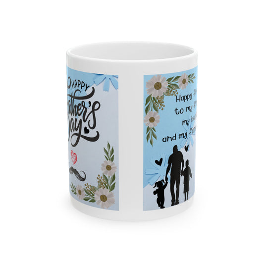 Happy Father's Day Ceramic Mug - Inspirational Gift for Dads