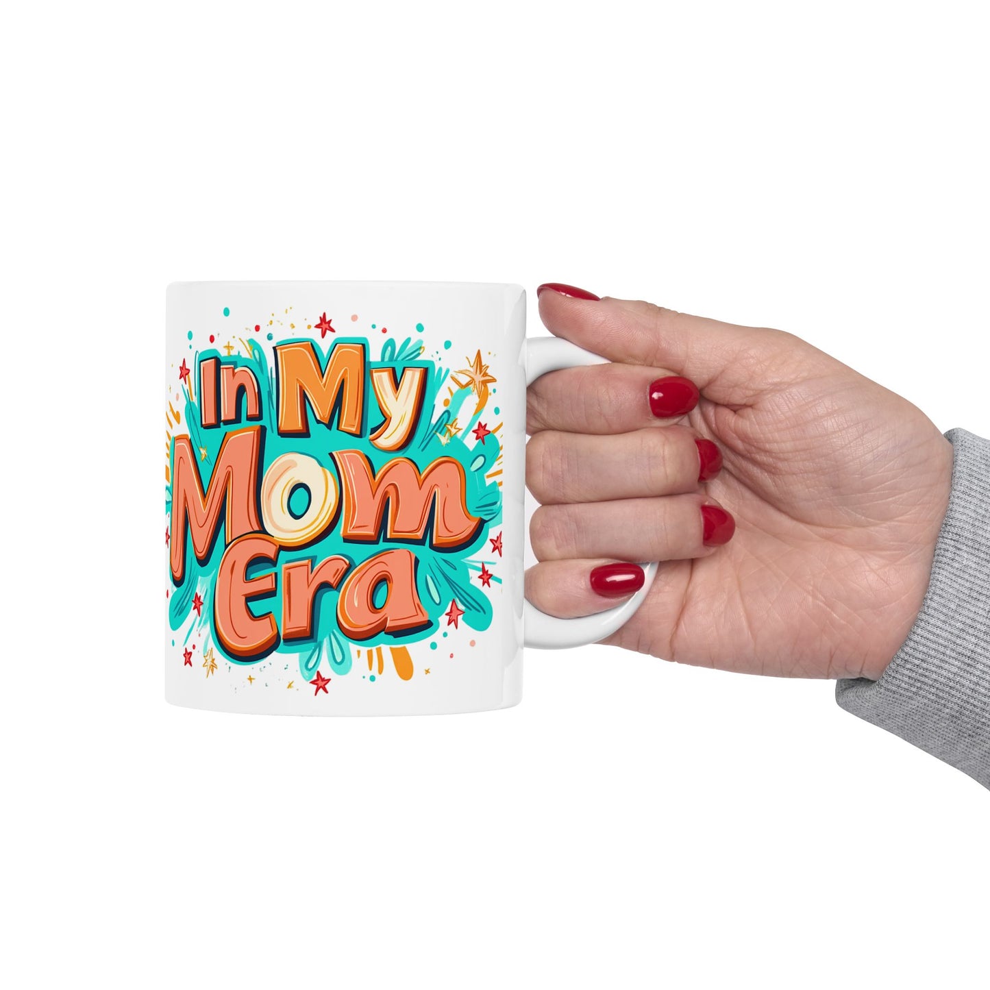 Colorful Mom Themed Ceramic Mug - Perfect Gift for Mother's Day or Any Occasion
