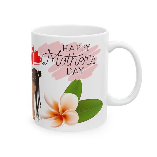 Mother's Day Love Ceramic Mug - Heartfelt 11oz Drinking Cup