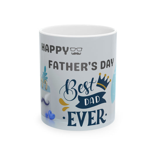 Best Dad Ever Ceramic Mug - Perfect Gift for Father's Day