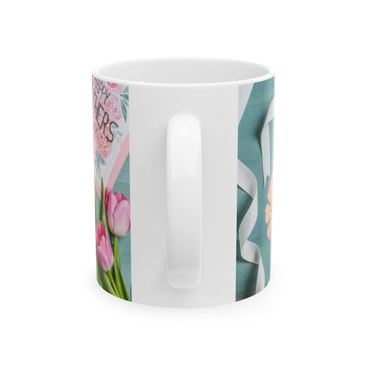 Happy Mother's Day Floral Ceramic Mug | Perfect Gift for Moms | 11oz