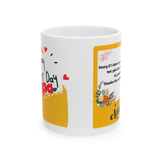 Happy Mother’s Day Ceramic Mug – 11oz Cute Gift for Mom