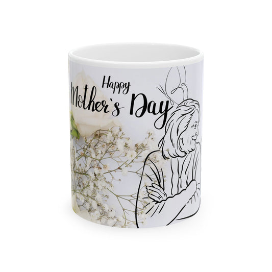 Happy Mother’s Day Floral Ceramic Mug - 11oz