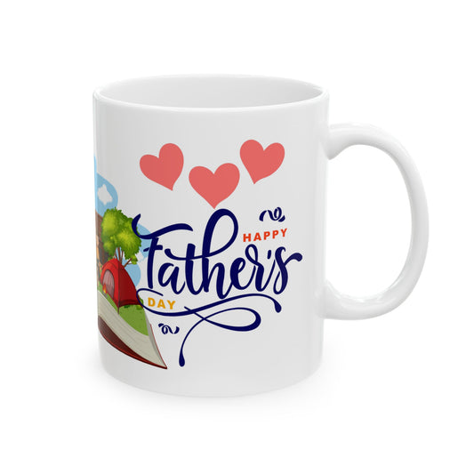 Happy Family Adventure Ceramic Mug - Perfect Gift for Family Gatherings & Celebrations