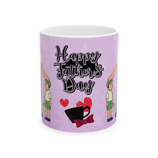 Happy Father's Day Ceramic Mug - Perfect Gift for Dads