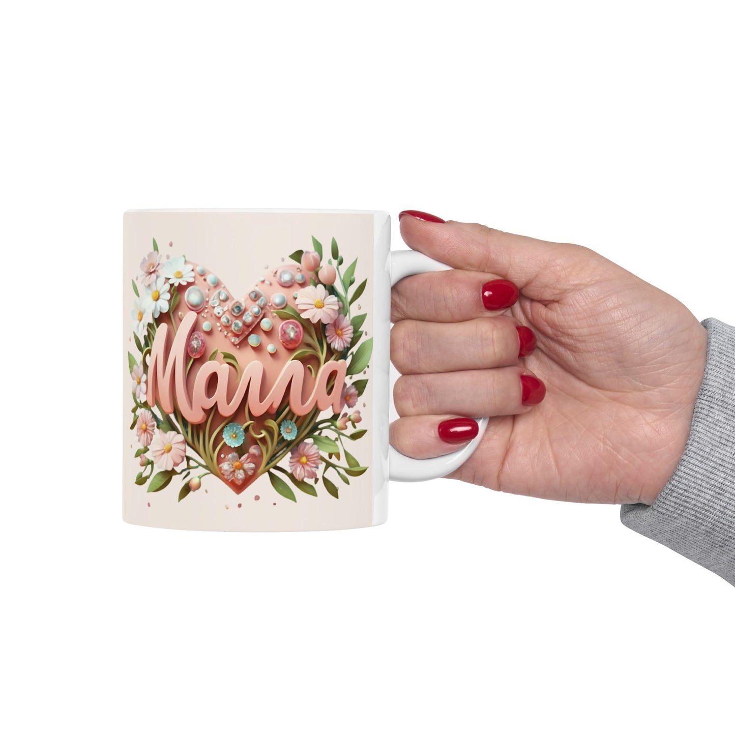 Floral "Mama" Ceramic Mug - Perfect Gift for Mother's Day & Special Occasions
