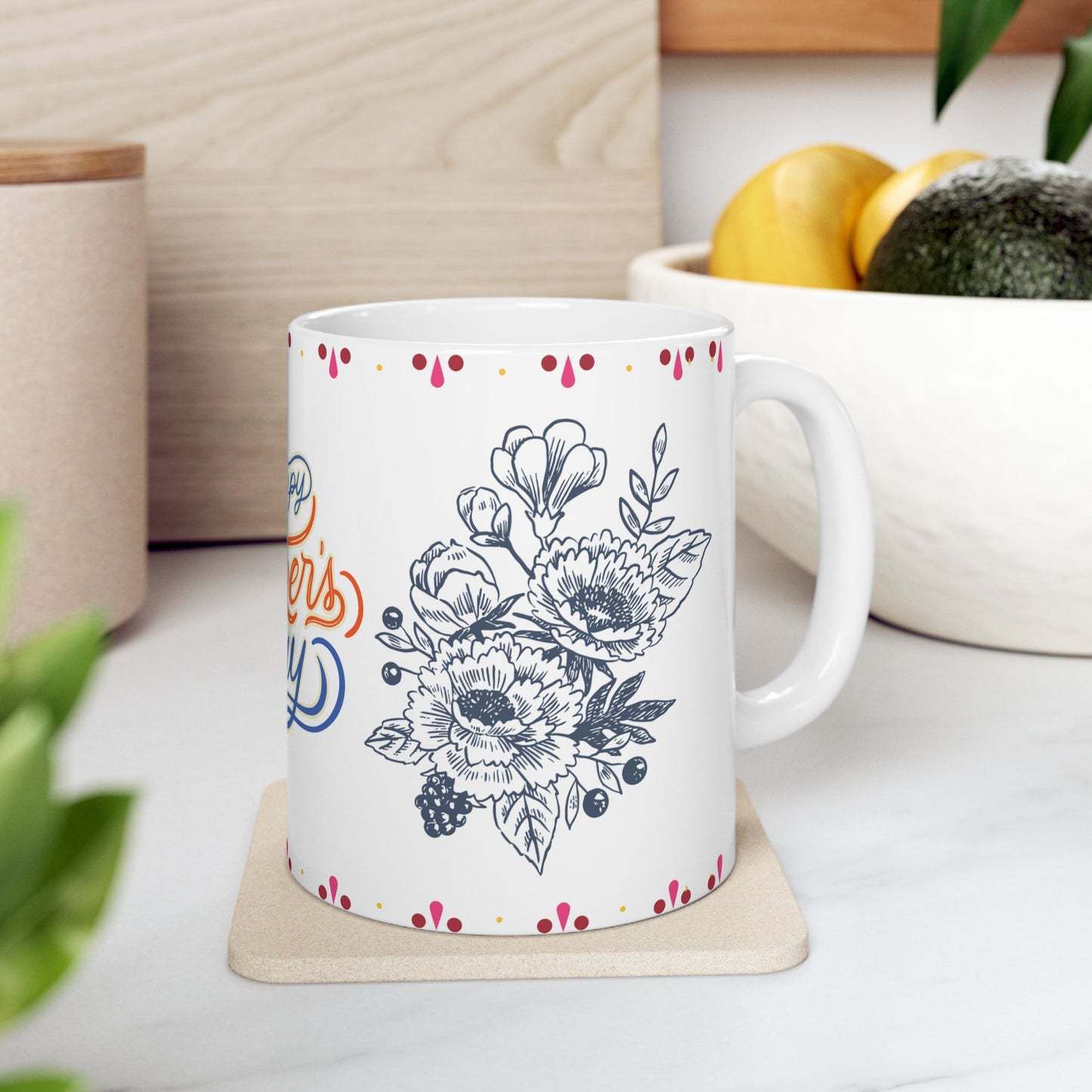 Happy Father's Day Ceramic Mug - 11oz Unique Gift for Dads