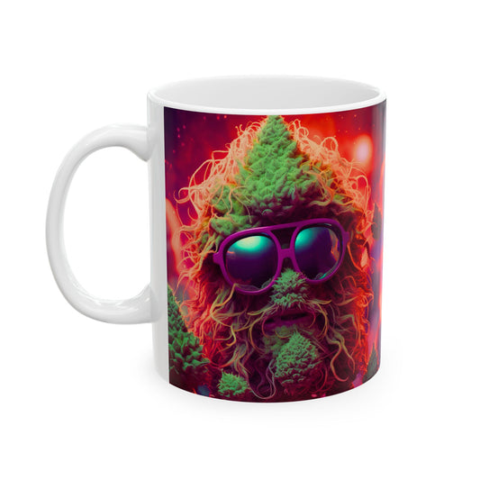 Psychedelic Cat Ceramic Mug - 11oz