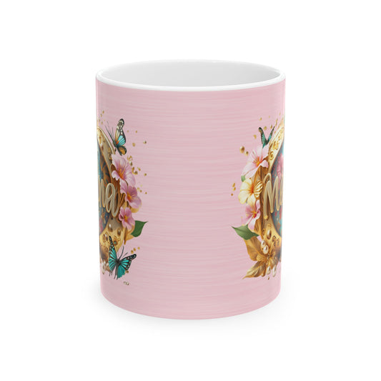 Floral Mother's Day Ceramic Mug - 11oz
