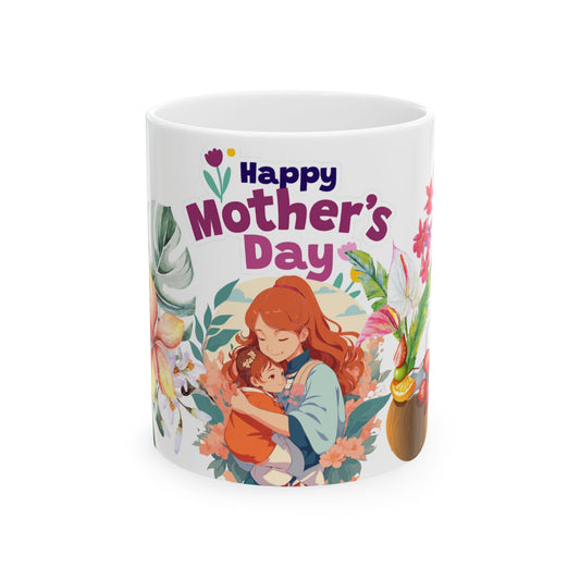 Happy Mother's Day Floral Ceramic Mug