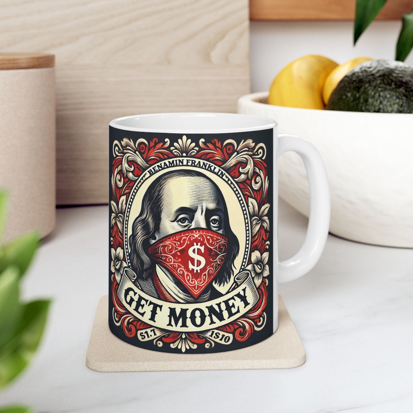 Get Money Vintage Ceramic Mug - 11oz