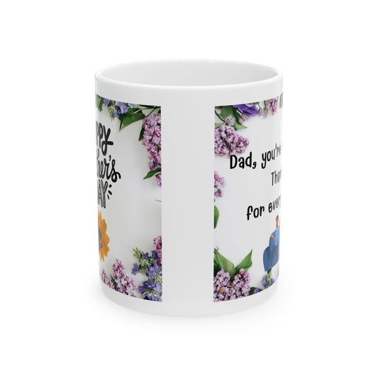 Floral Happy Father's Day Mug