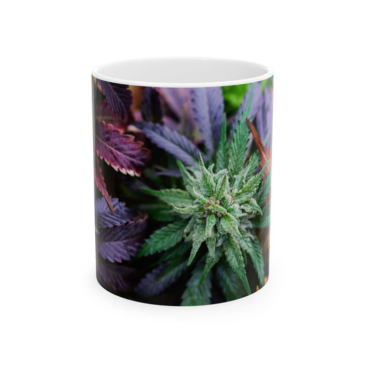 Cannabis Leaf Ceramic Mug - 11oz Perfect Gift for Cannabis Enthusiasts