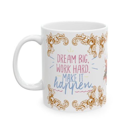 Whimsical Flamingo Ceramic Mug - 11oz Perfect Gift for Coffee Lovers