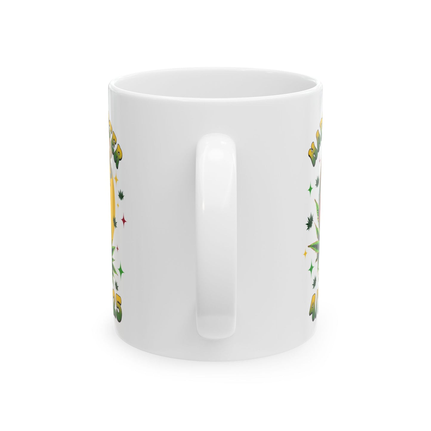 Happy 4/20 Ceramic Mug - Unique Stoner Coffee Cup for Cannabis Lovers