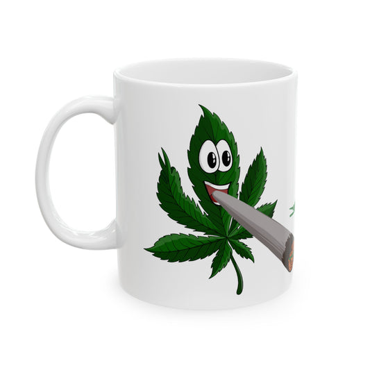 Happy 420 Cannabis Ceramic Mug - 11oz