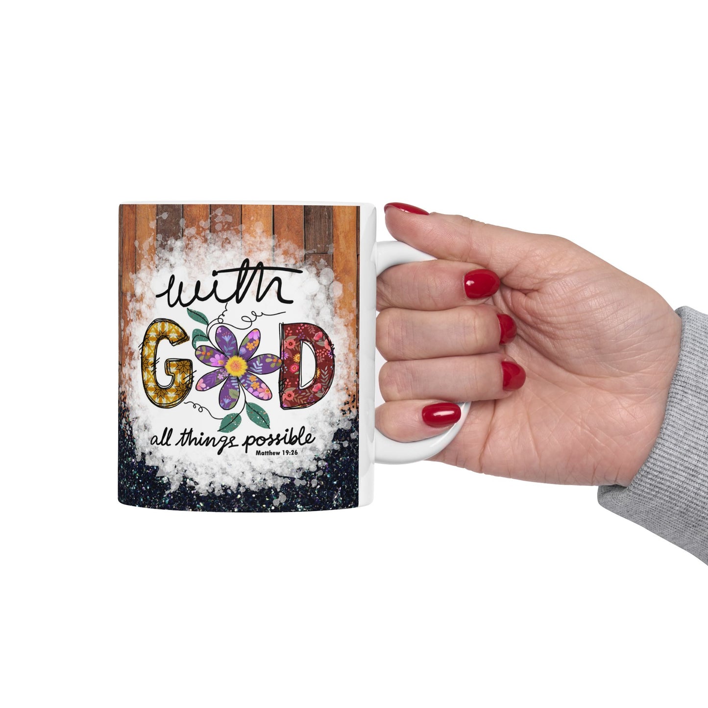Inspirational Ceramic Mug - Faith & Motivation Gift - 11oz