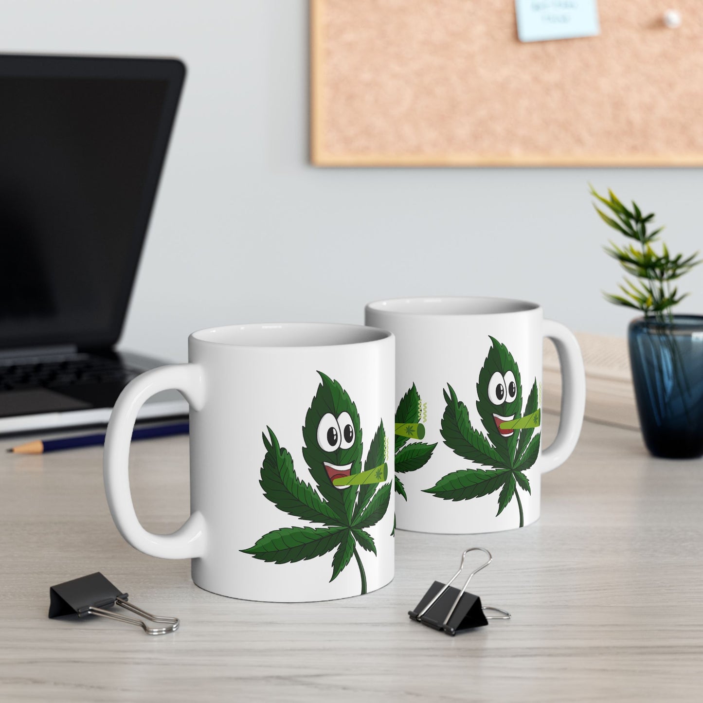 Funny Cannabis Leaf Mug - 11oz Perfect for Stoners & Gifting