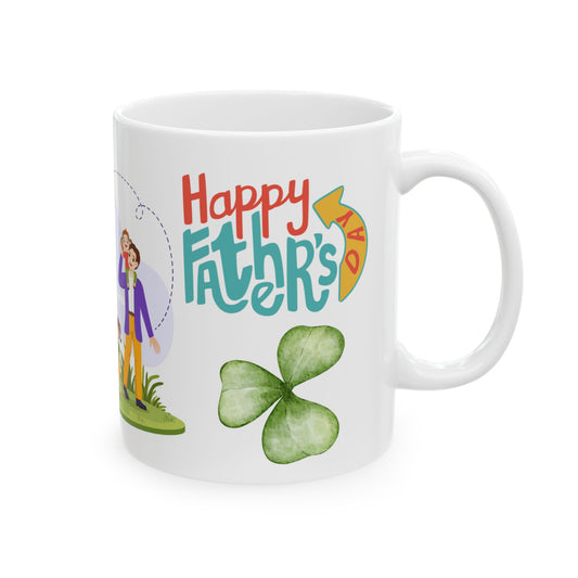 Family Fun Ceramic Mug - Celebrate Special Moments with Colorful Design