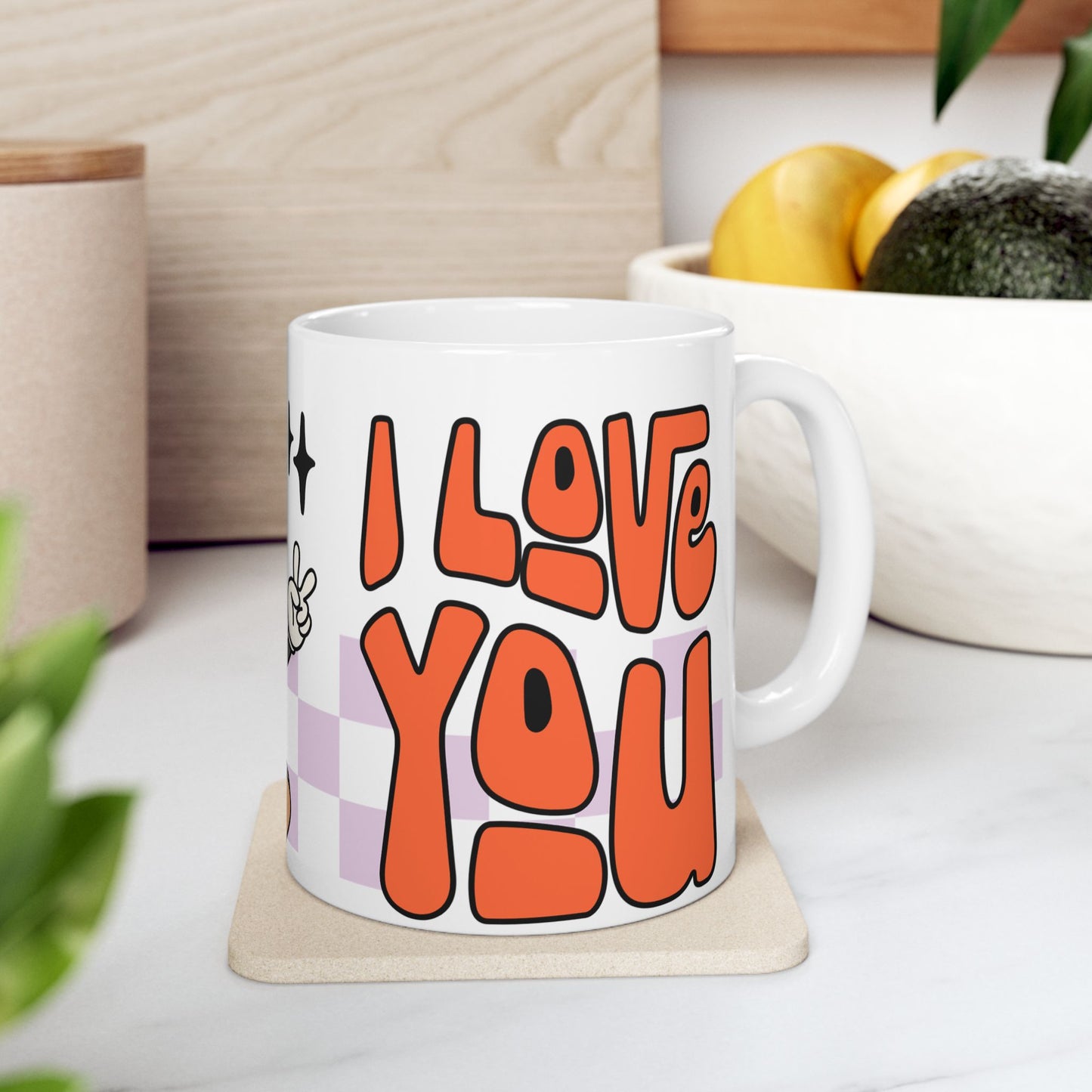 Cute Love You Ceramic Mug - Adorable Drinkware for Any Occasion