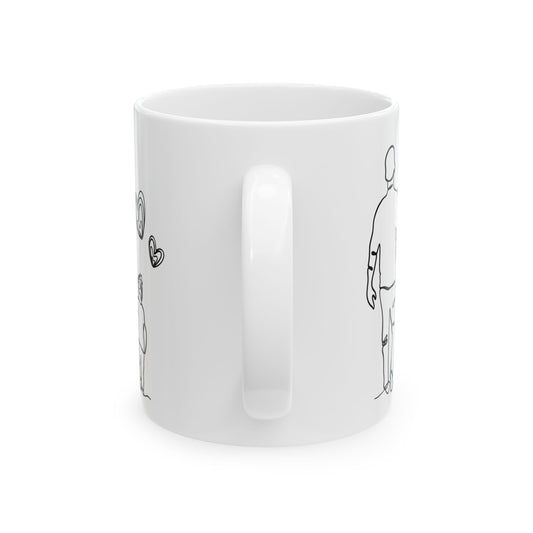 Happy Father's Day Ceramic Mug - Perfect Gift for Dad